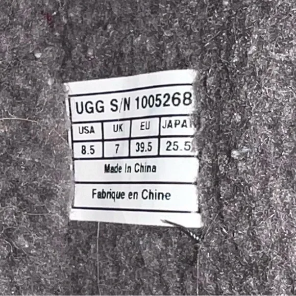 UGG Thomsen Black Suede Knee-High Boots Women’s Size 8.5 Buckle Detail - Picture 6 of 6